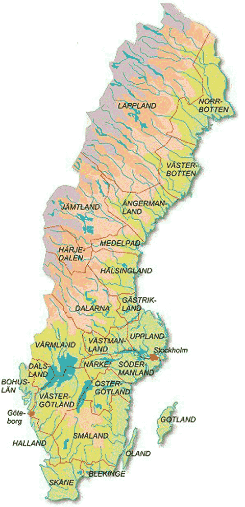 Swedenroots - Swedish Provinces